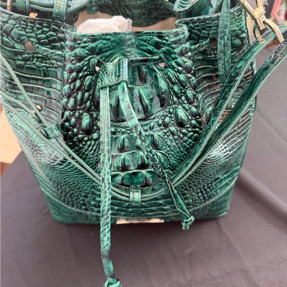Brahmin Handbags - Brahmin Emerald Melbourne Crocodile-Embossed Shoulder Bag in Marlowe